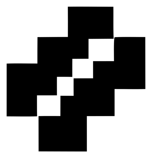 Pixel Block Leaf Logo