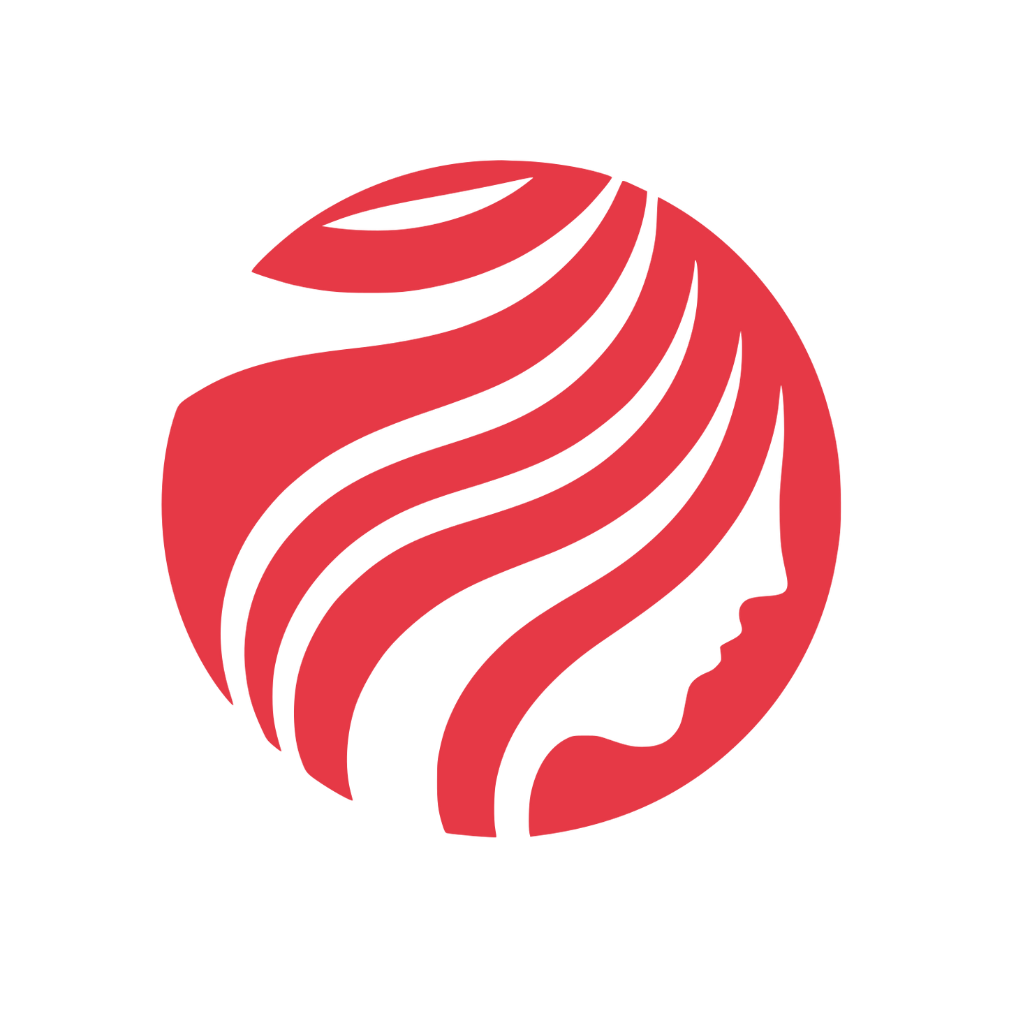 Lines World Beauty Logo #E63946