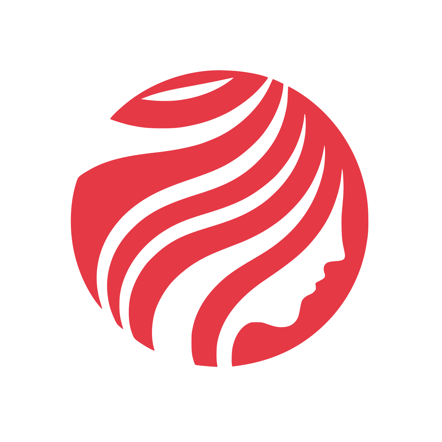 Lines World Beauty Logo #E63946