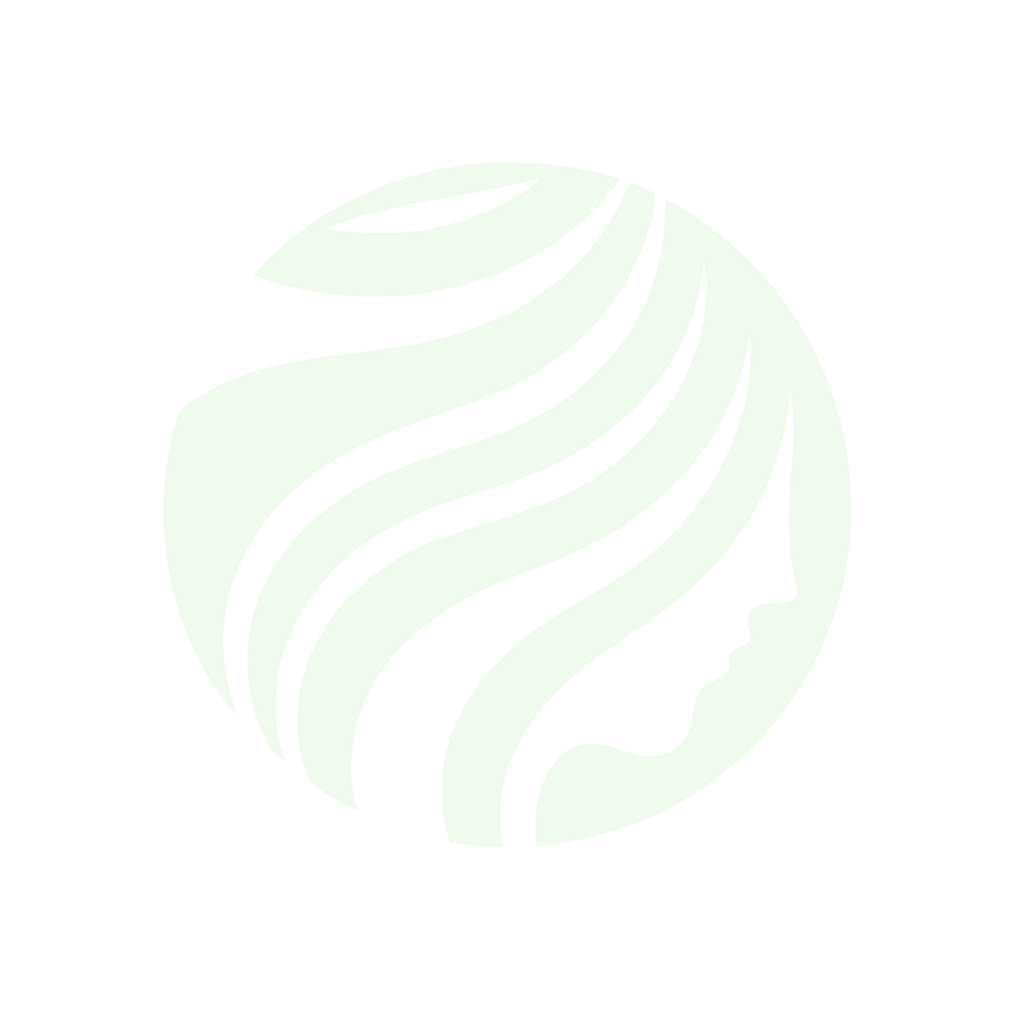 Lines World Beauty Logo #F1FAEE