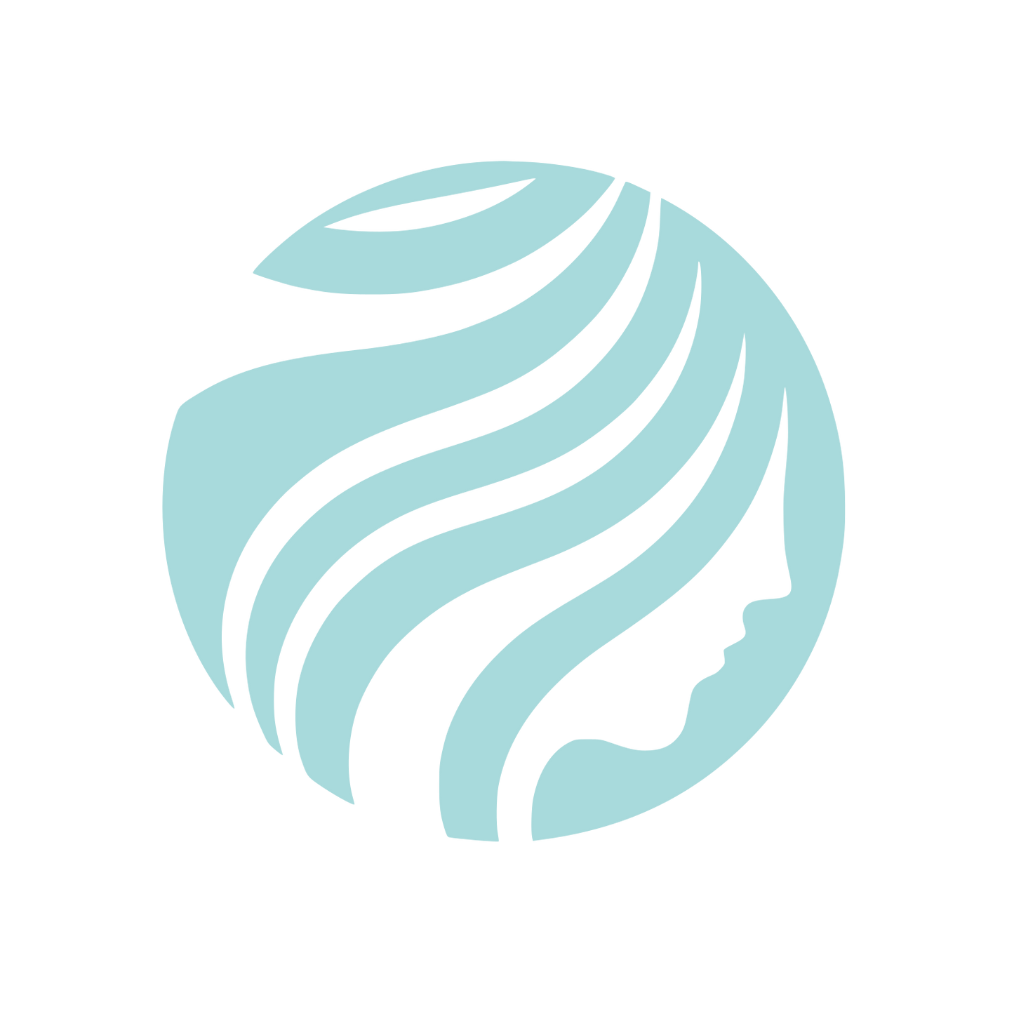 Lines World Beauty Logo #A8DADC