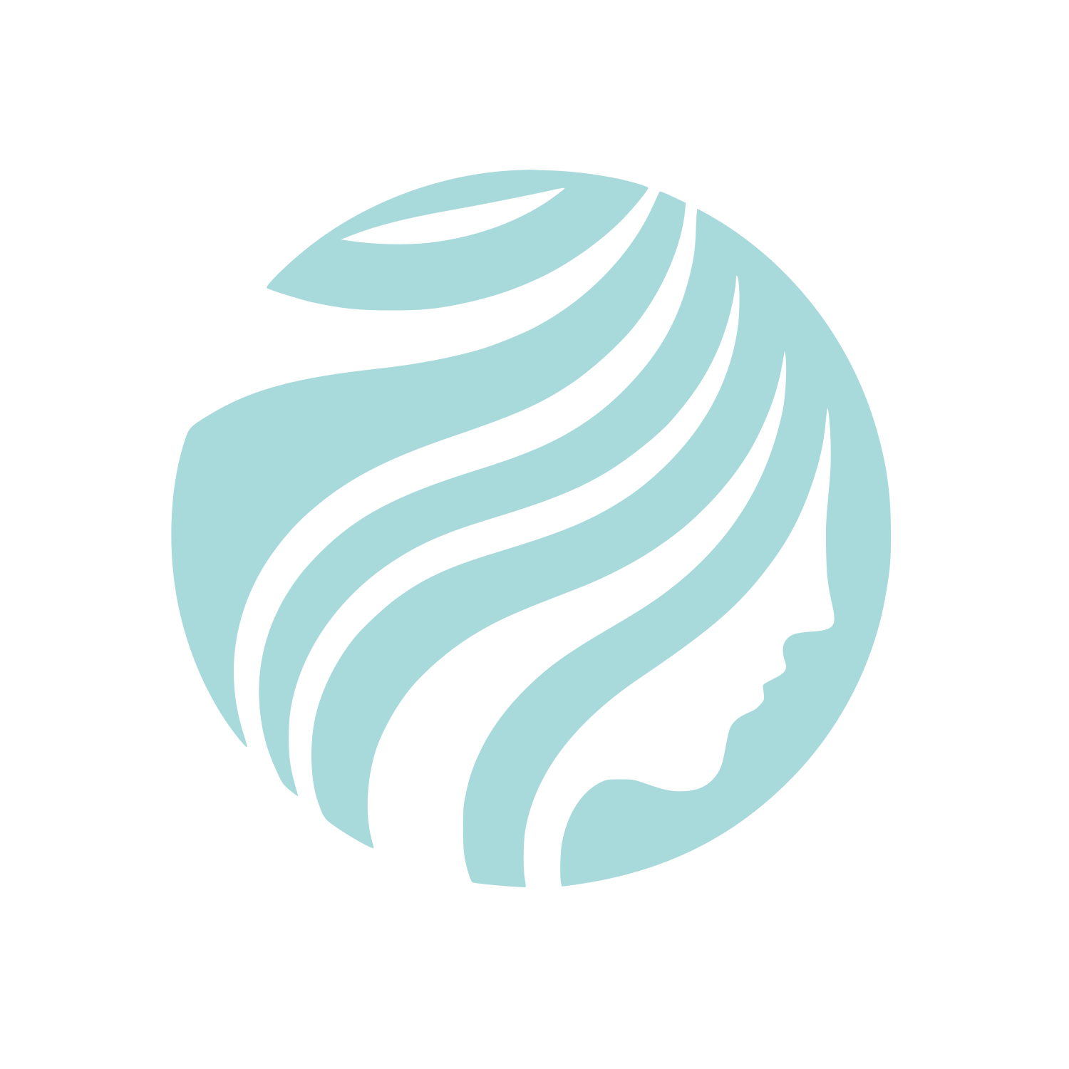 Lines World Beauty Logo #A8DADC