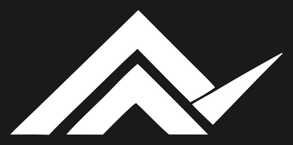 Chevron Mountain Peak Logo #1a1a1a/#ffffff