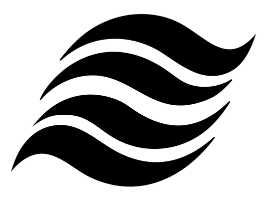 Stacked Wave Bands Logo