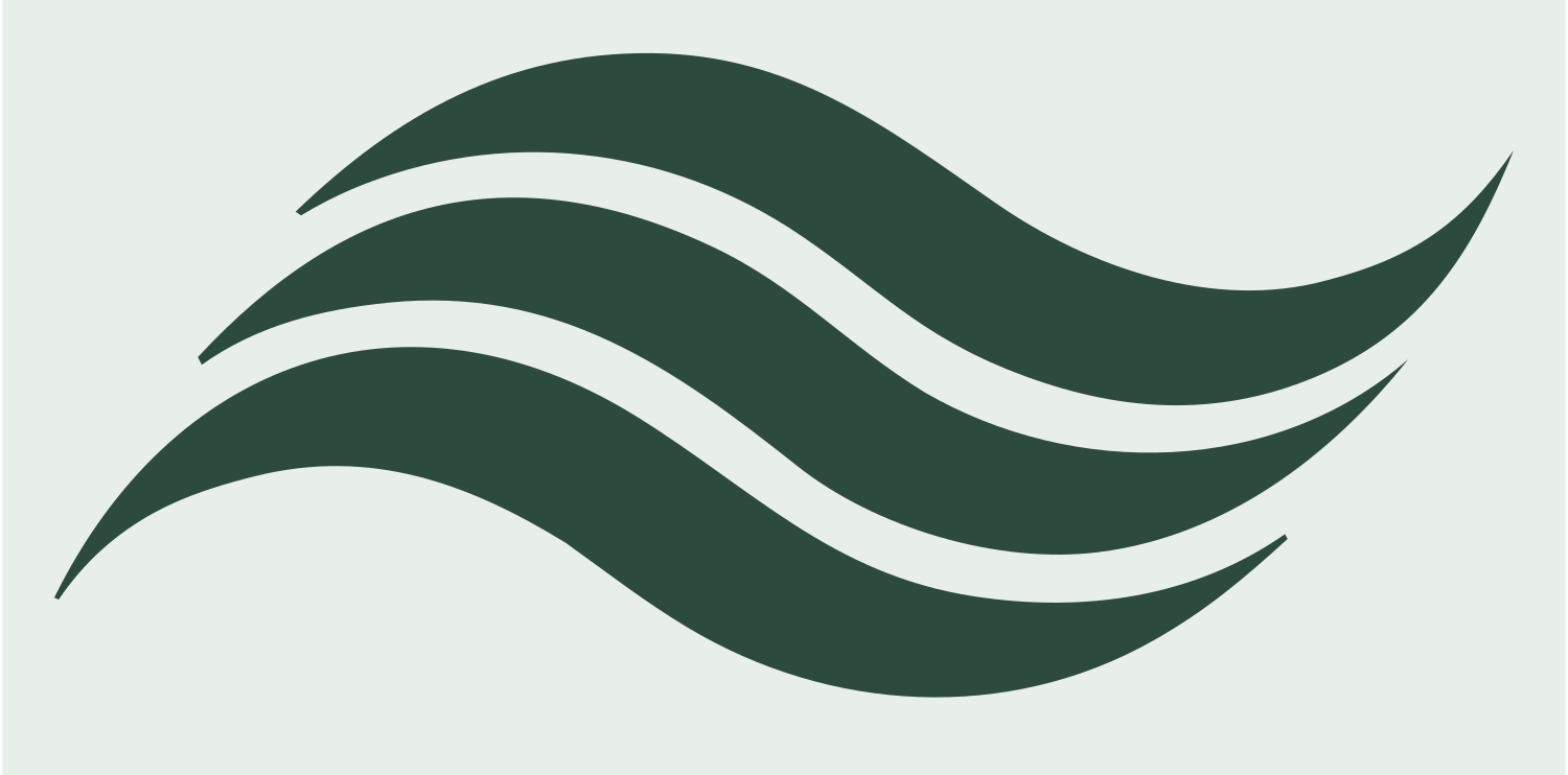Triple Wave Swoosh Logo #e8efe9/#2d4a3e