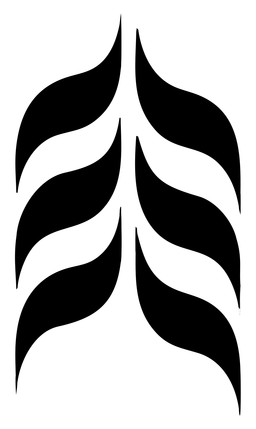 Feather Leaf Pictogram Logo #ffffff/#000000