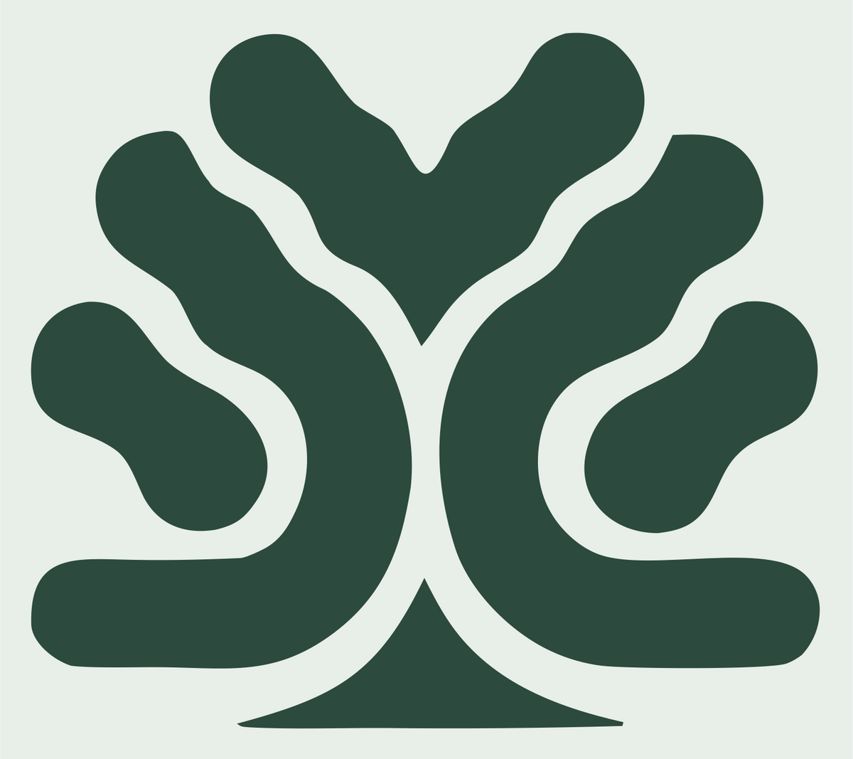 Spreading Oak Tree Logo #e8efe9/#2d4a3e