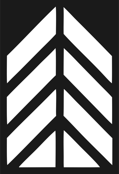 Chevron Feather Arrow Logo #1a1a1a/#ffffff