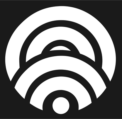 Concentric Arches Signal Logo #1a1a1a/#ffffff