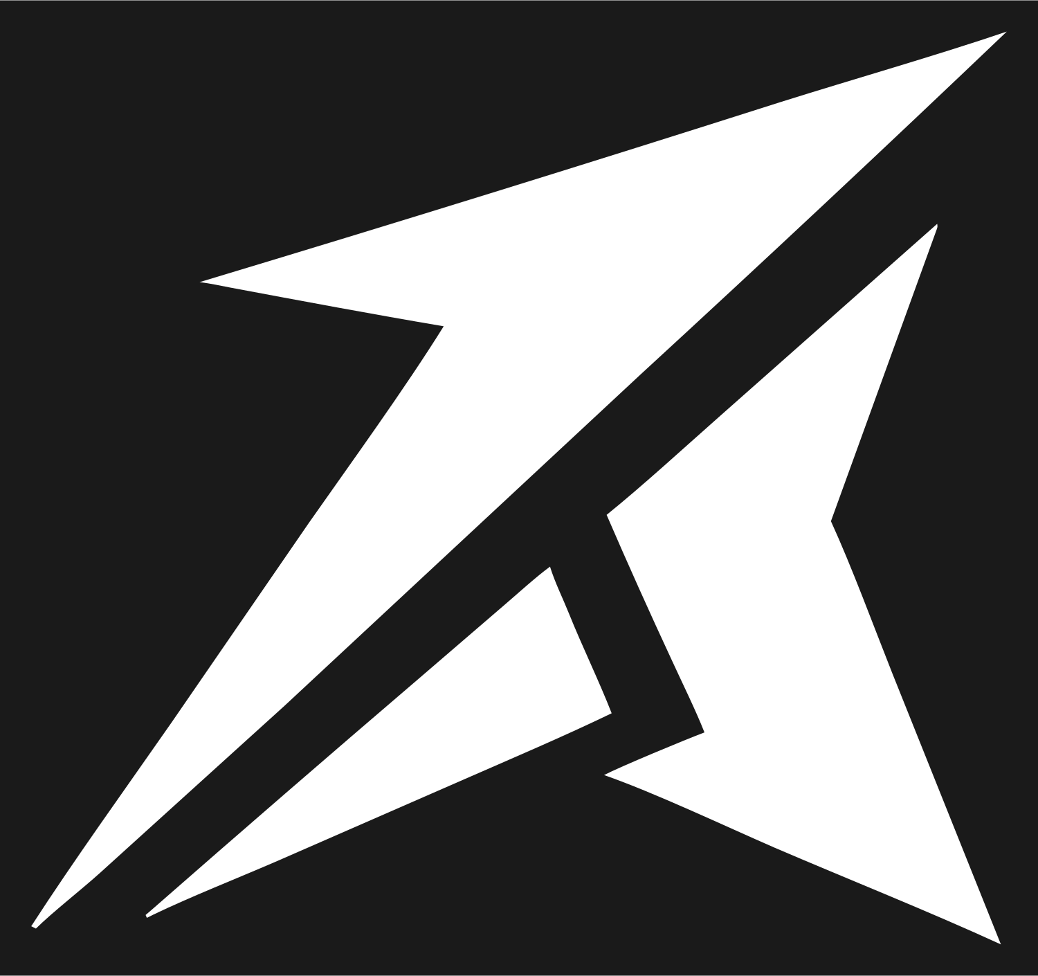 Lightning Bolt Star Logo #1a1a1a/#ffffff