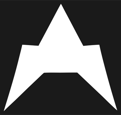 Angular Letter A Logo #1a1a1a/#ffffff
