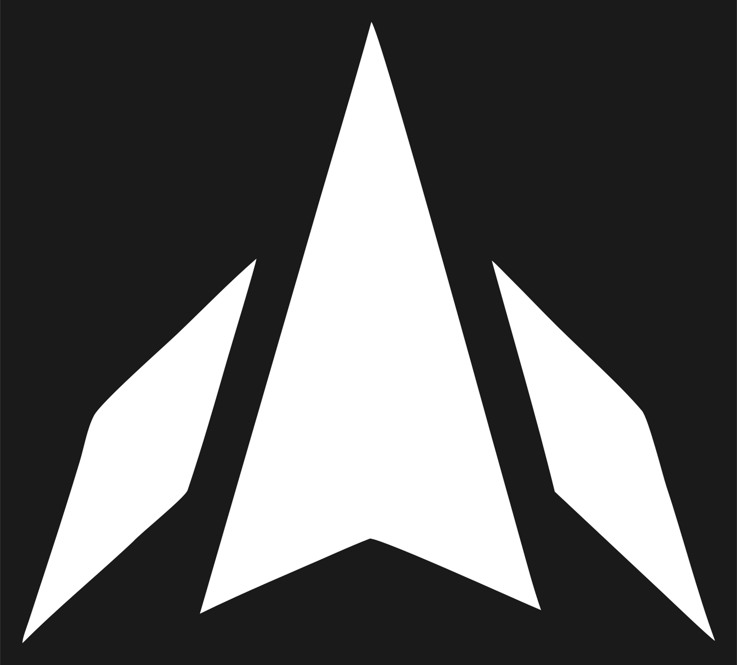 Rocket Thrust Arrow Logo #1a1a1a/#ffffff