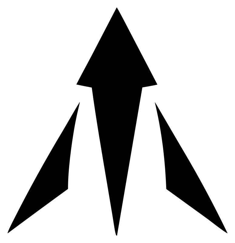 Triple Arrow Burst Logo