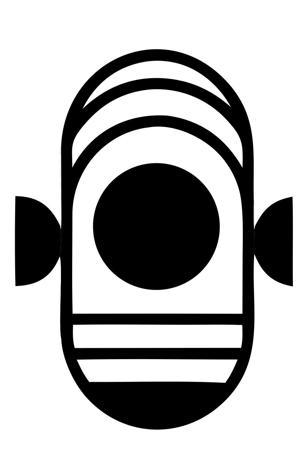 Bold Geometric Fish Logo #ffffff/#000000