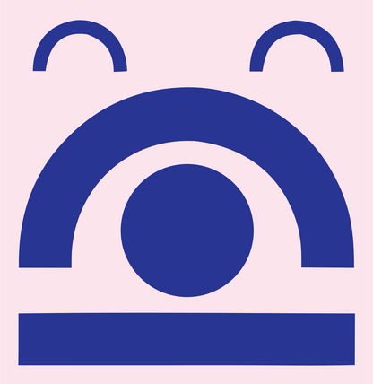 Bold Geometric Sunset Logo #fce4ec/#283593