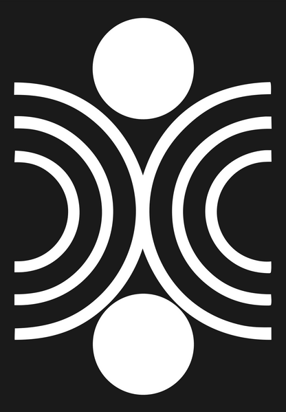 Concentric Arcs Circle Logo #1a1a1a/#ffffff