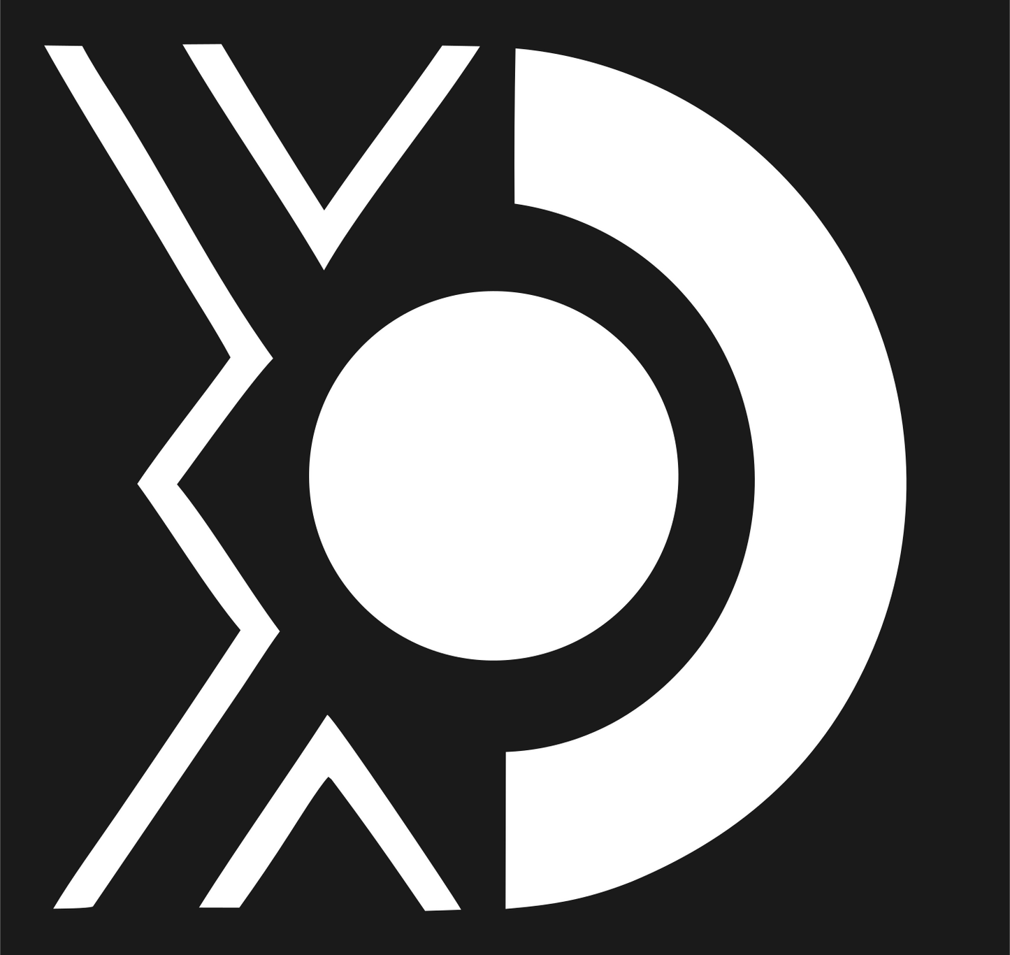 Circle Arc Chevron Logo #1a1a1a/#ffffff