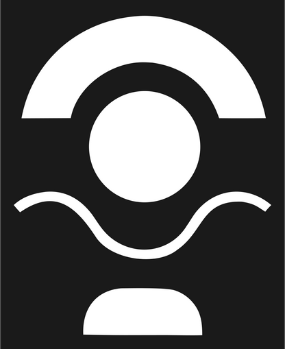 Circle Wave Arch Logo #1a1a1a/#ffffff