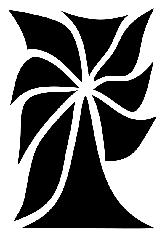 Tropical Palm Flower Logo