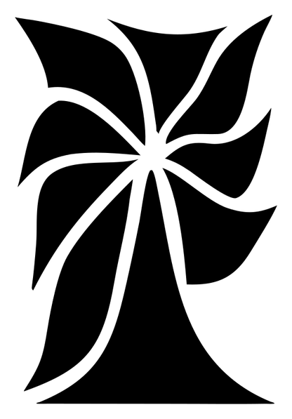 Tropical Palm Flower Logo