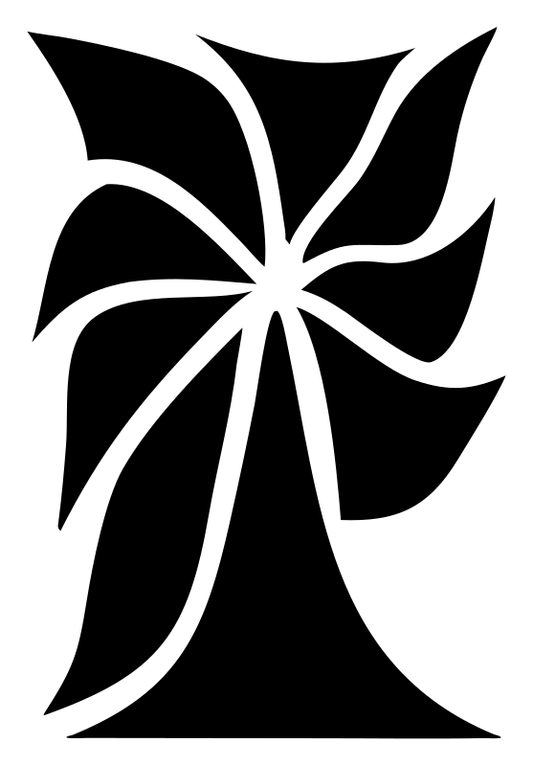 Tropical Palm Flower Logo