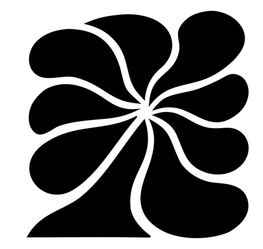 Curved Petal Whorl Logo