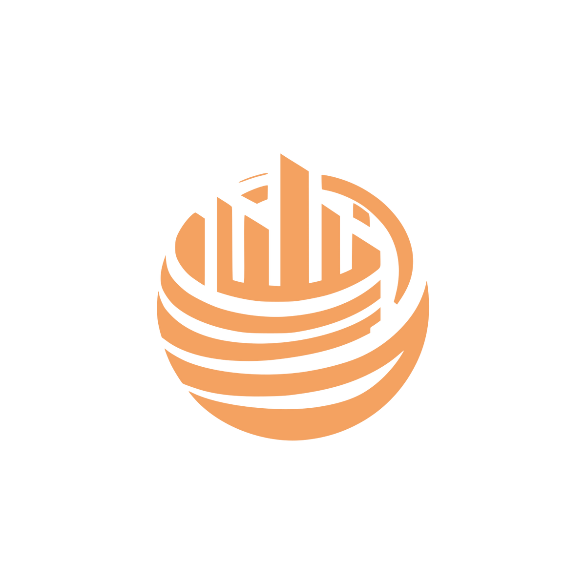 Cityscape Logo #F4A261