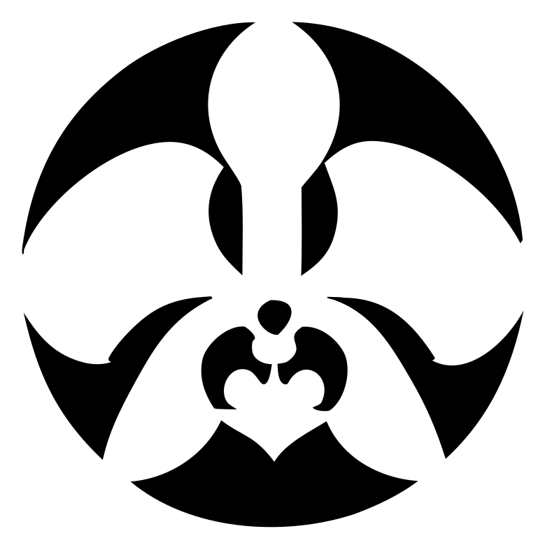 Orchid Negative Space Circle Logo