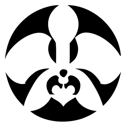 Orchid Negative Space Circle Logo