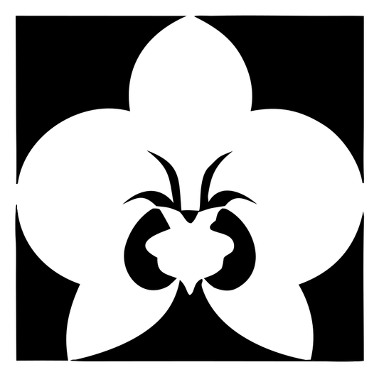 Orchid Negative Space Logo