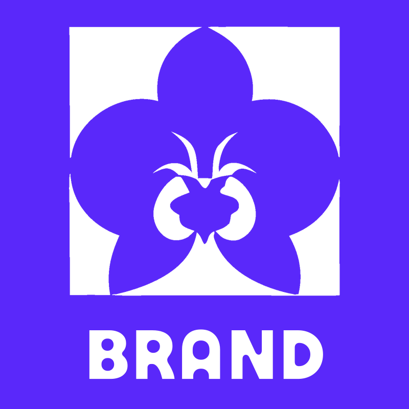 Orchid Negative Space Logo preview