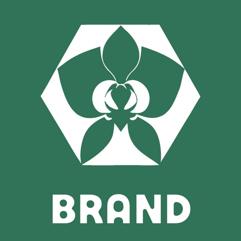 Orchid Hexagon Negative Space Logo preview