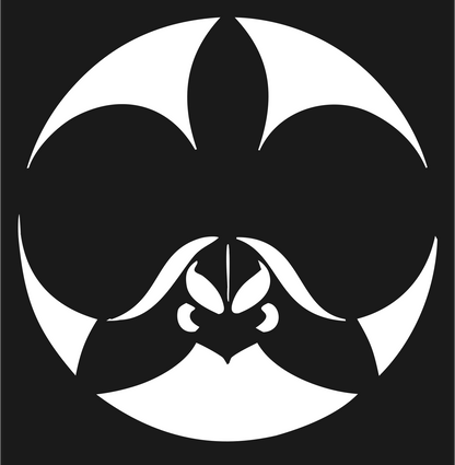 Orchid Bloom Circle Logo #1a1a1a/#ffffff