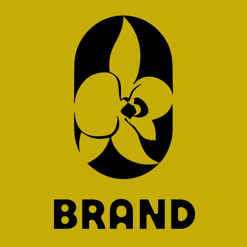 Orchid Oval Negative Space Logo preview