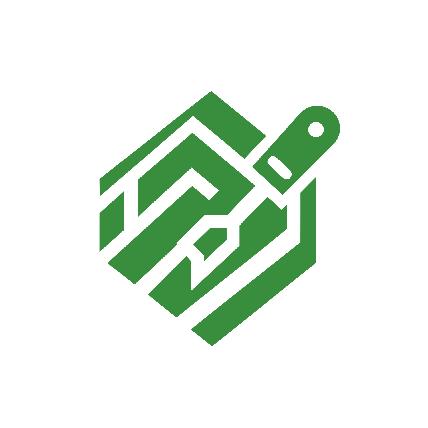 Tool Shape Logo #388E3C