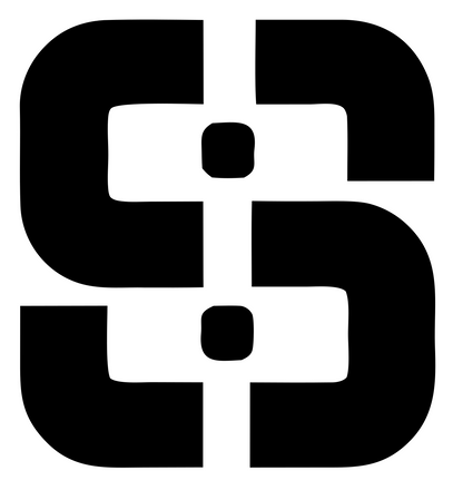 Mirrored S Balance Logo #ffffff/#000000