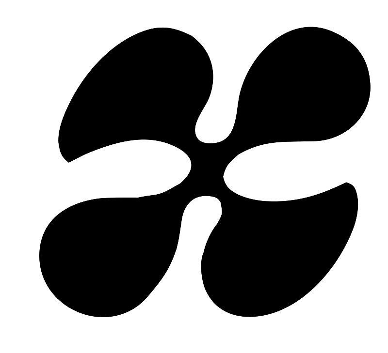 Four Petal Flower Logo