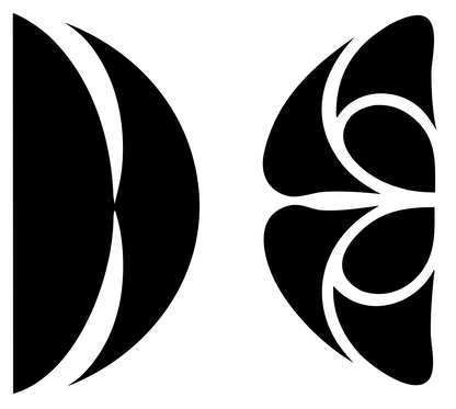 Peace Sign Logo #ffffff/#000000