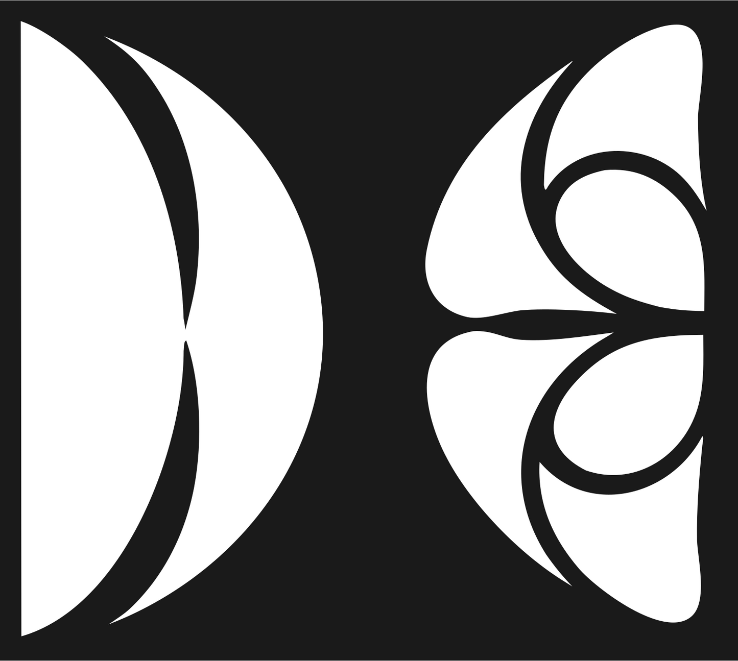 Peace Sign Logo #1a1a1a/#ffffff