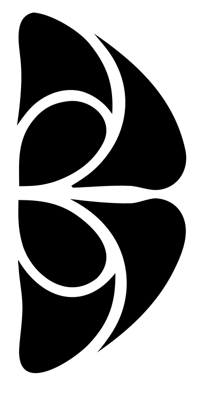 Butterfly Wing Overlap Logo