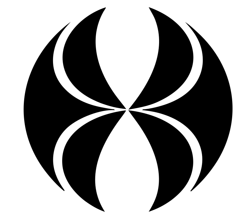 Radial Petal Pinwheel Logo