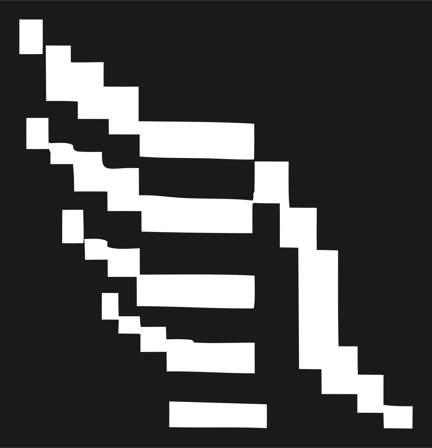 Pixel Wing Logo #1a1a1a/#ffffff