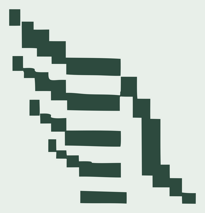 Pixel Wing Logo #e8efe9/#2d4a3e