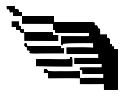 Retro Pixel Feather Logo #ffffff/#000000