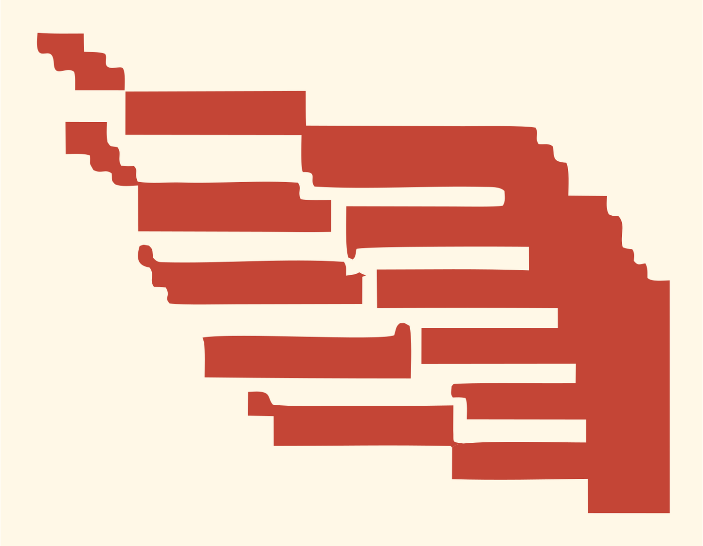Retro Pixel Feather Logo #fff8e7/#c44536