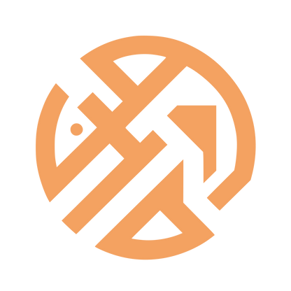 Geometric Circular Logo #F4A261