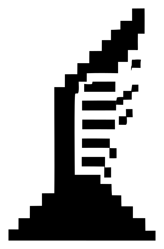 Pixel Folded Wing Logo