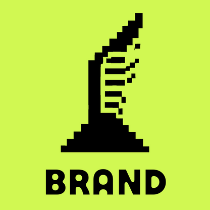 Pixel Folded Wing Logo preview