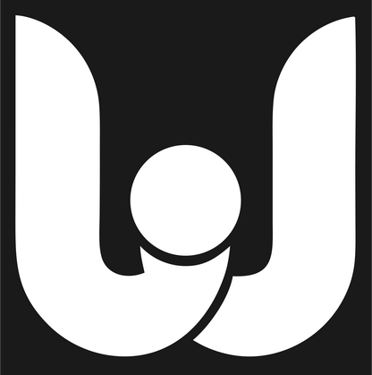 Bold U Shape Circle Logo #1a1a1a/#ffffff