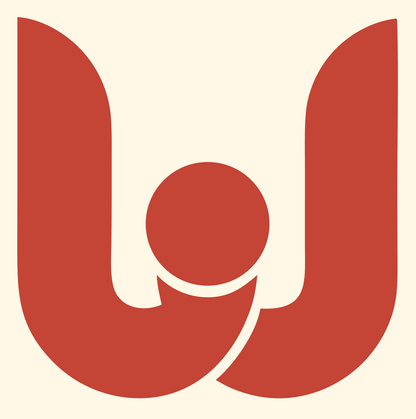 Bold U Shape Circle Logo #fff8e7/#c44536